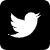 Twitter logo in black 