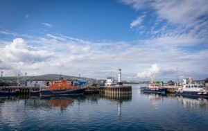 Orkney Islands docklands.